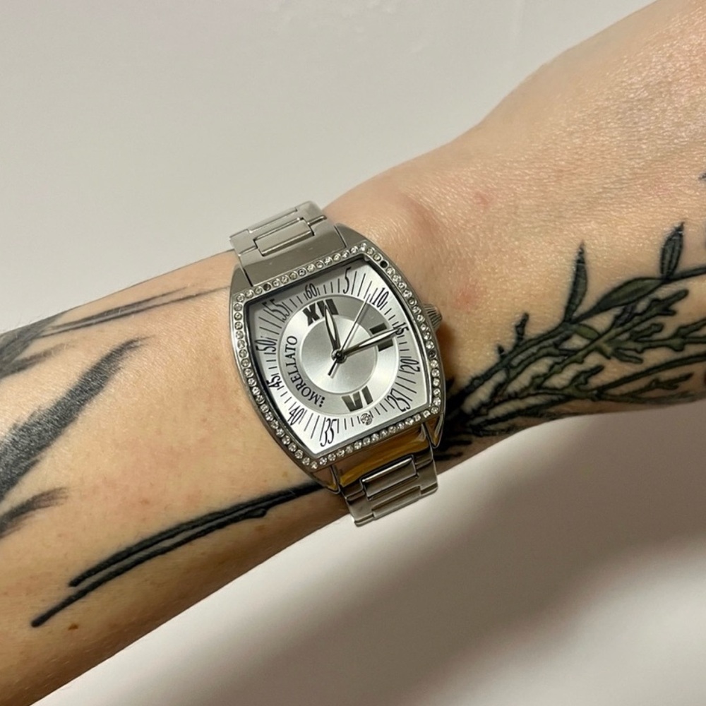 Morellato Silver Watch with Crystal Accents